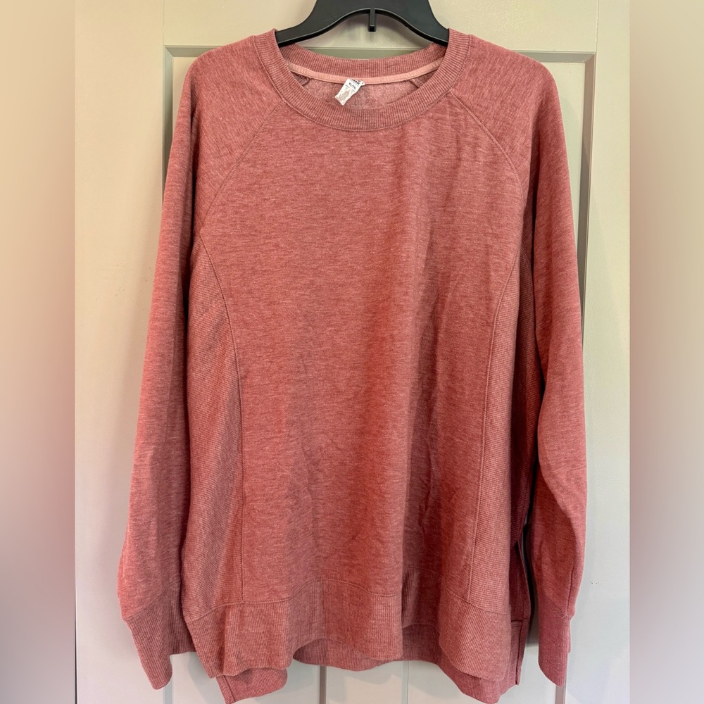RBX Red Crew Neck Sweater Lightweight Knit